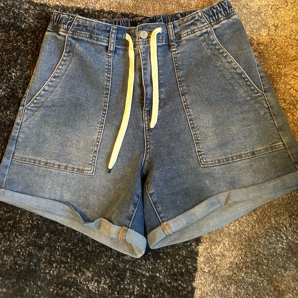 Judy Blue Drawstring Denim Shorts Size 1XL